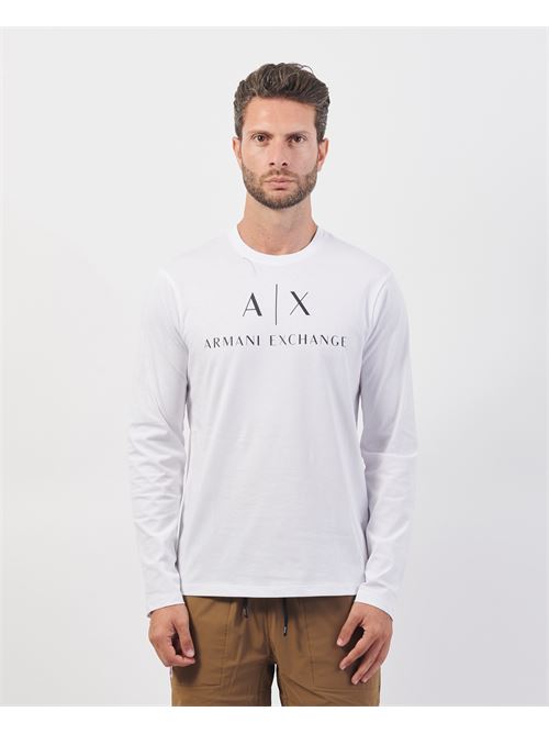 Maglia a manica lunga Armani in cotone girocollo ARMANI EXCHANGE | 8NZTCH-Z8H4Z1100